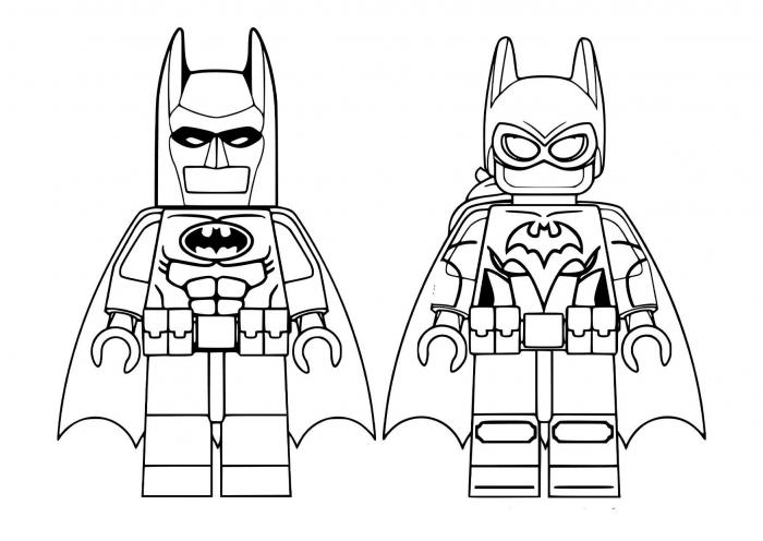 Free Lego Batman coloring sheet and PDF to print