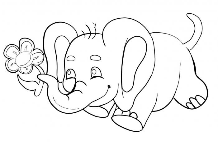 Free Dreaming Elephant Coloring Page Coloring Sheet And Pdf To Print