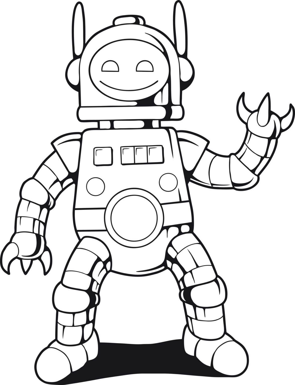 Printable Robot Coloring Pages For Kids. Put that Robot in Color!