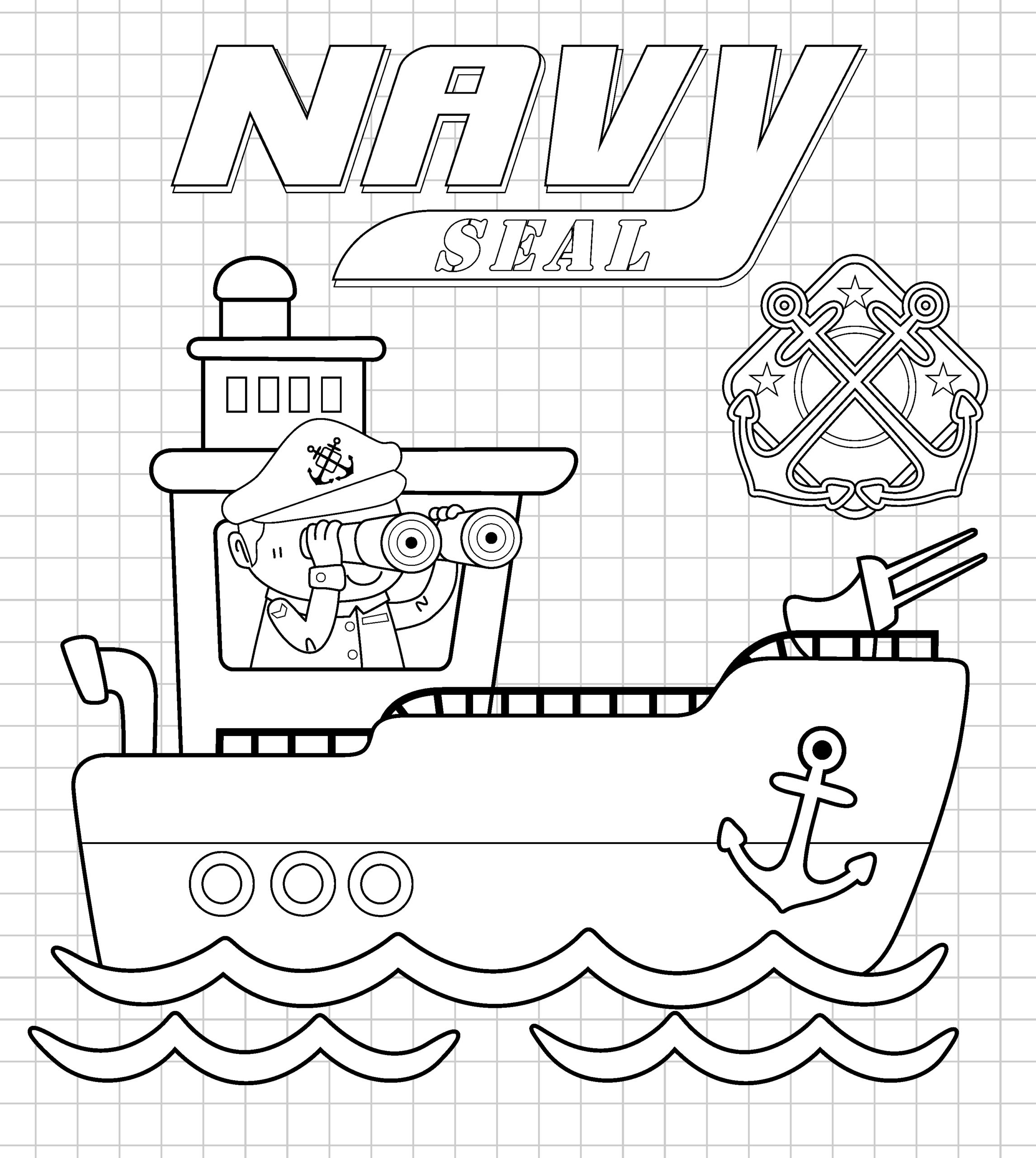 Navy Coloring Pages