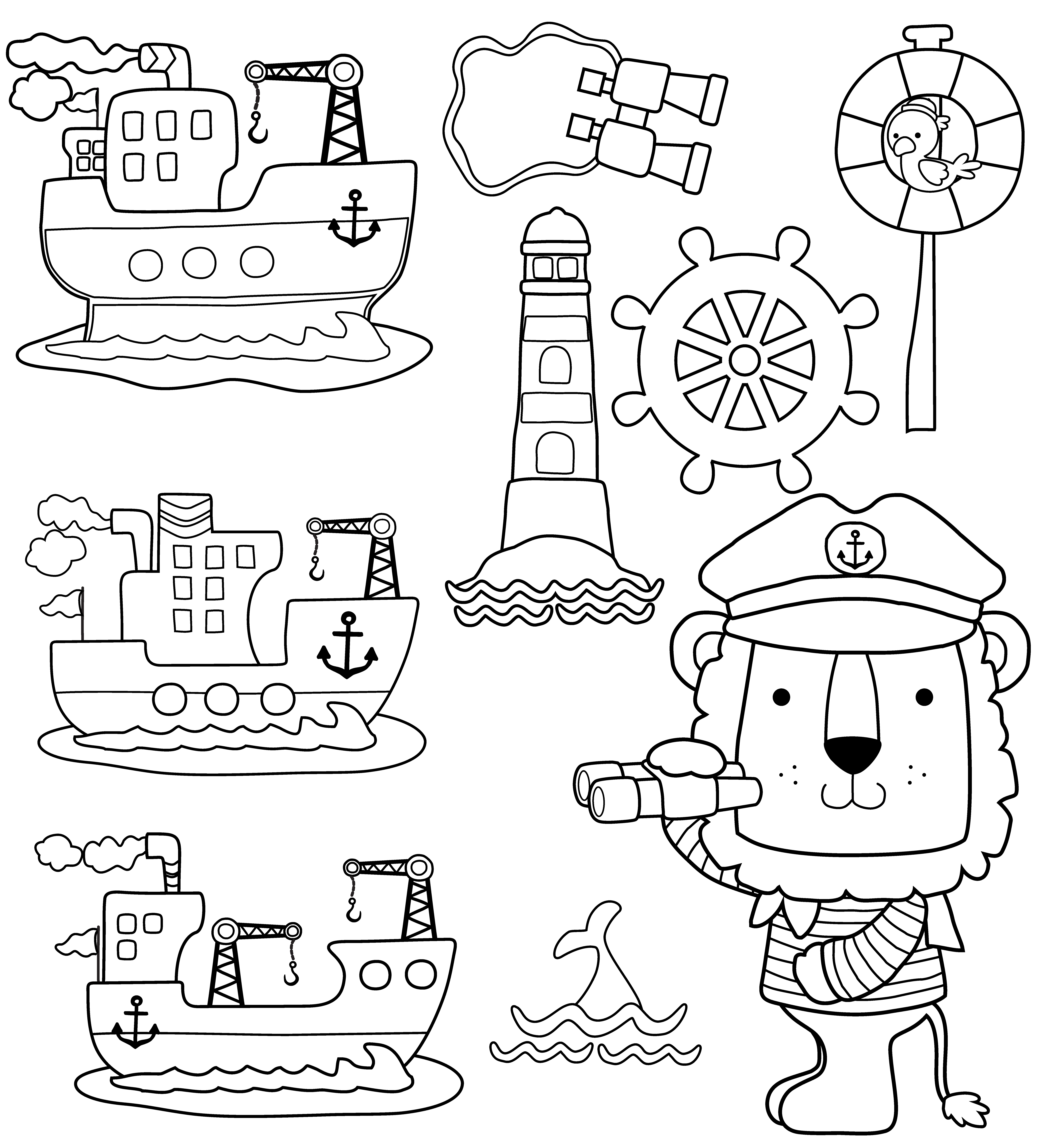 SPEED BOAT COLOURING PAGE  Free Colouring Book for Children – Monkey Pen  Store