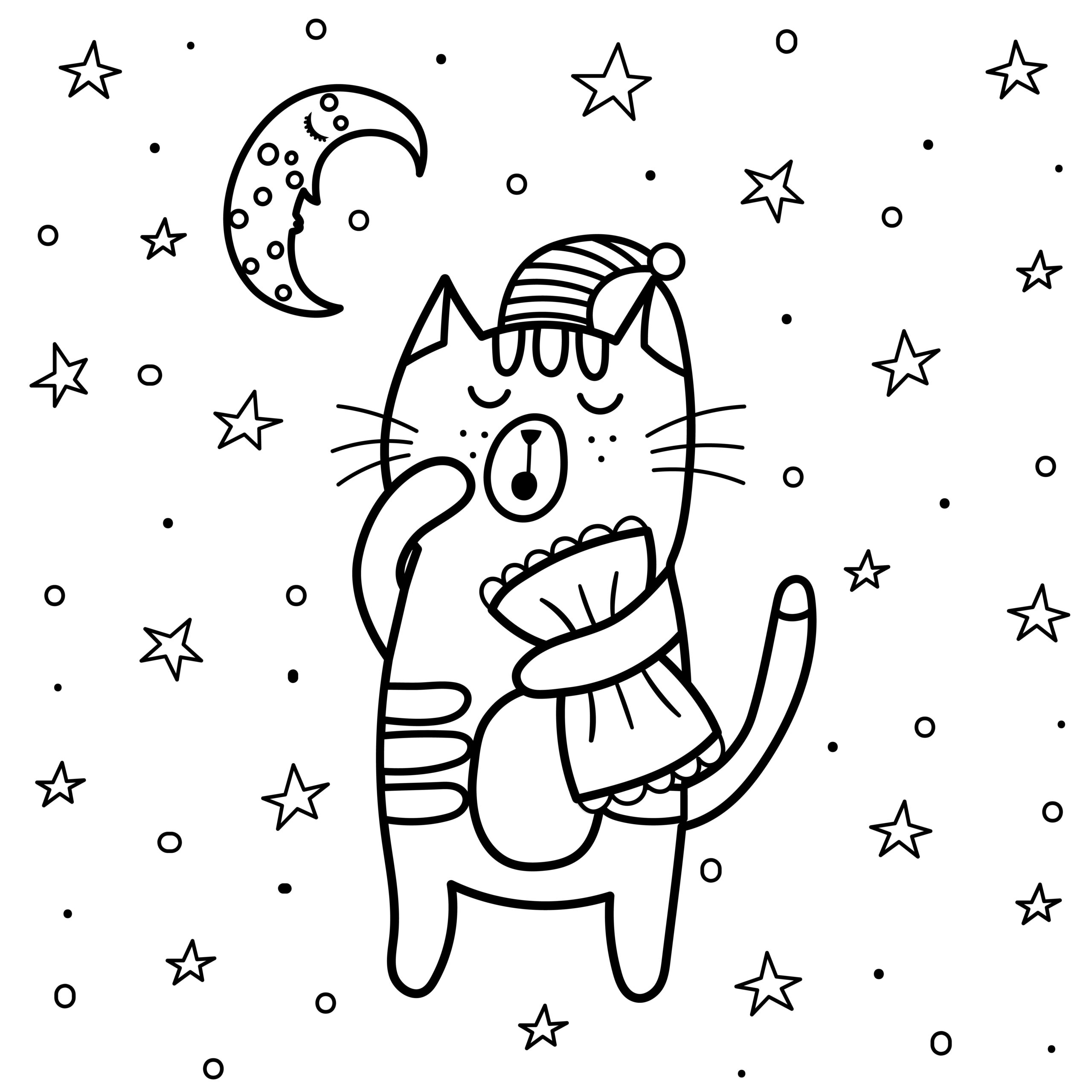 Nighttime Coloring Pages