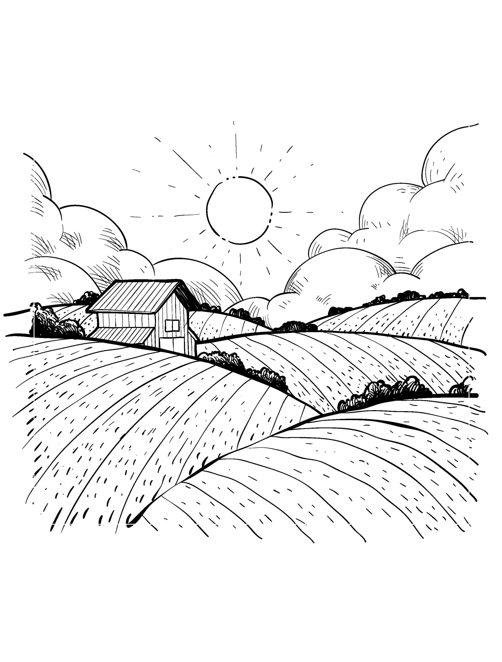 agricultural coloring pages