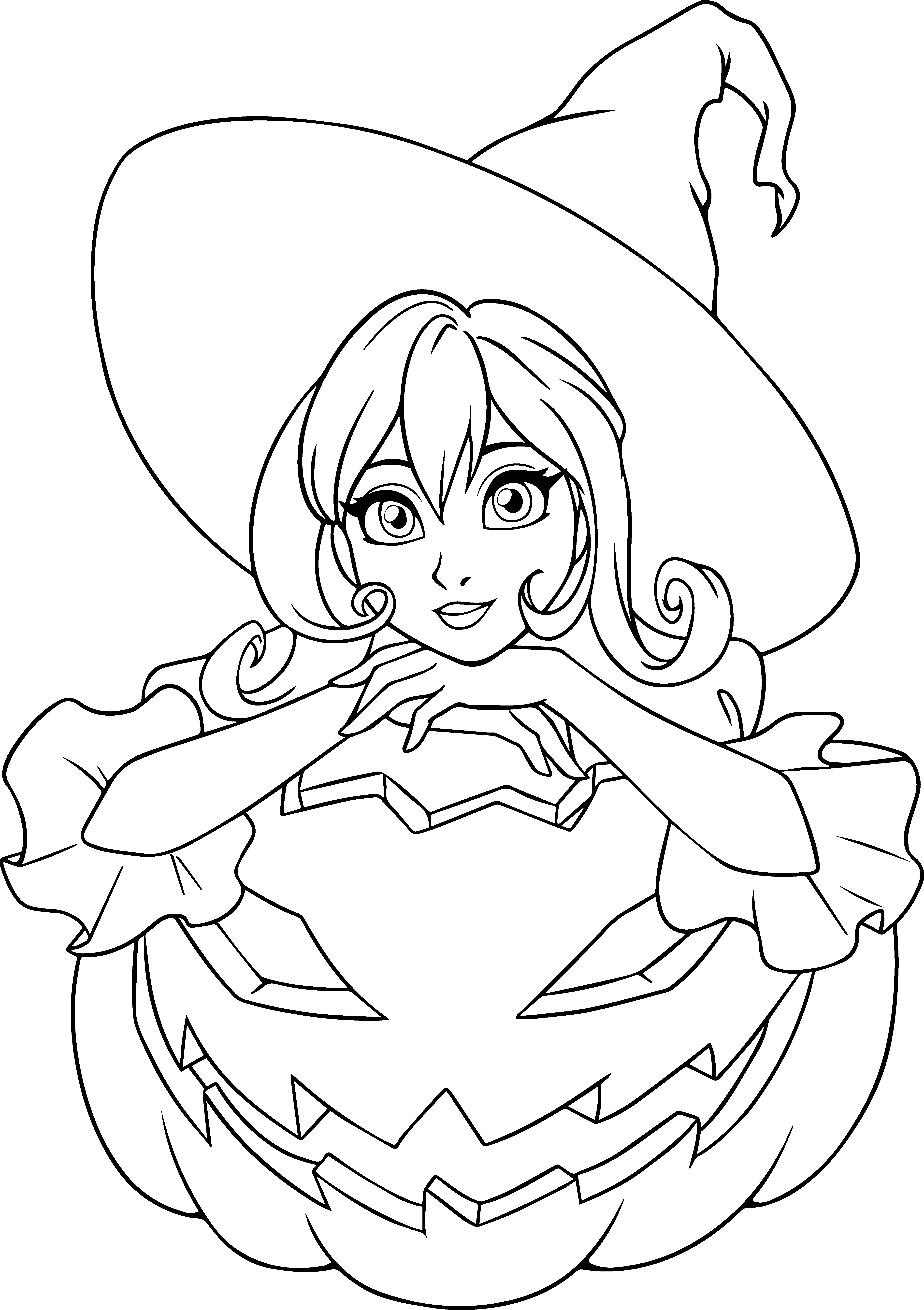 coloring pages of witches