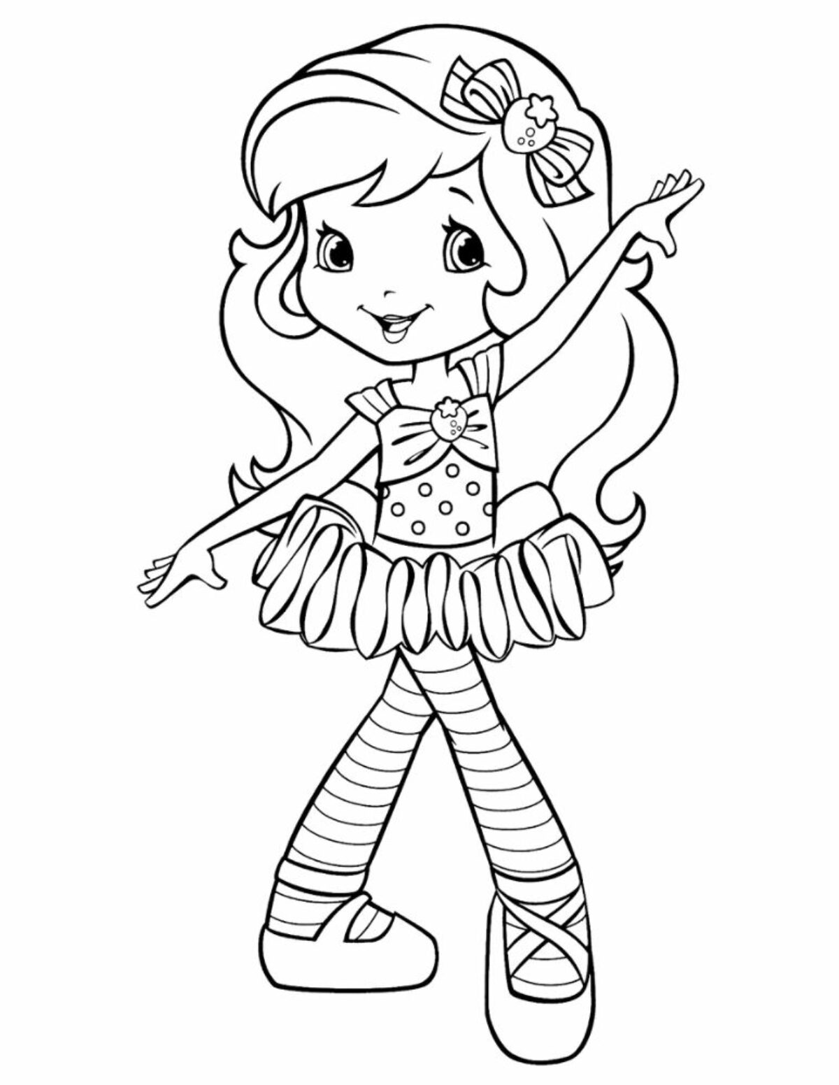 strawberry shortcake plum coloring pages
