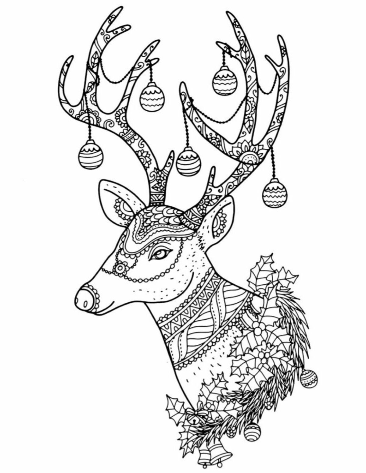 Reigndeer Coloring Pages