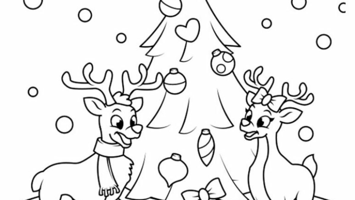 Printable Reindeer Coloring Pages For Kids. Add some color to that ...