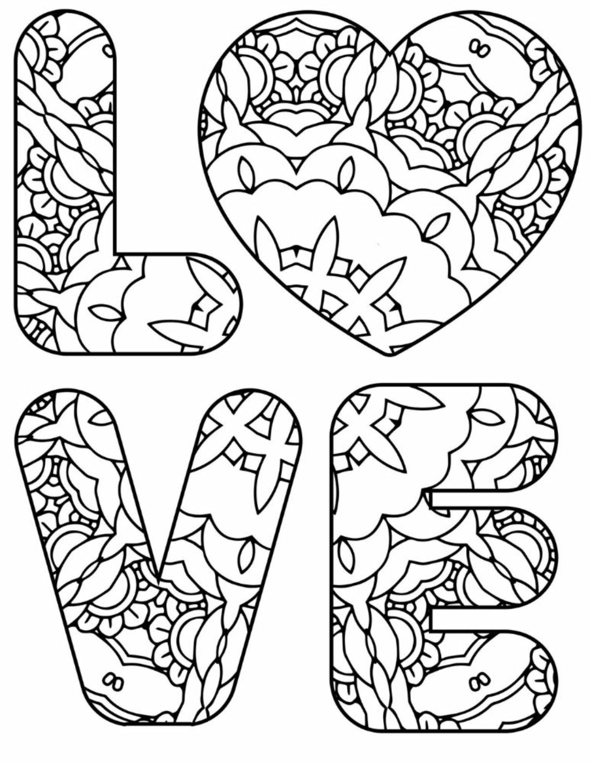 free coloring pages i love you