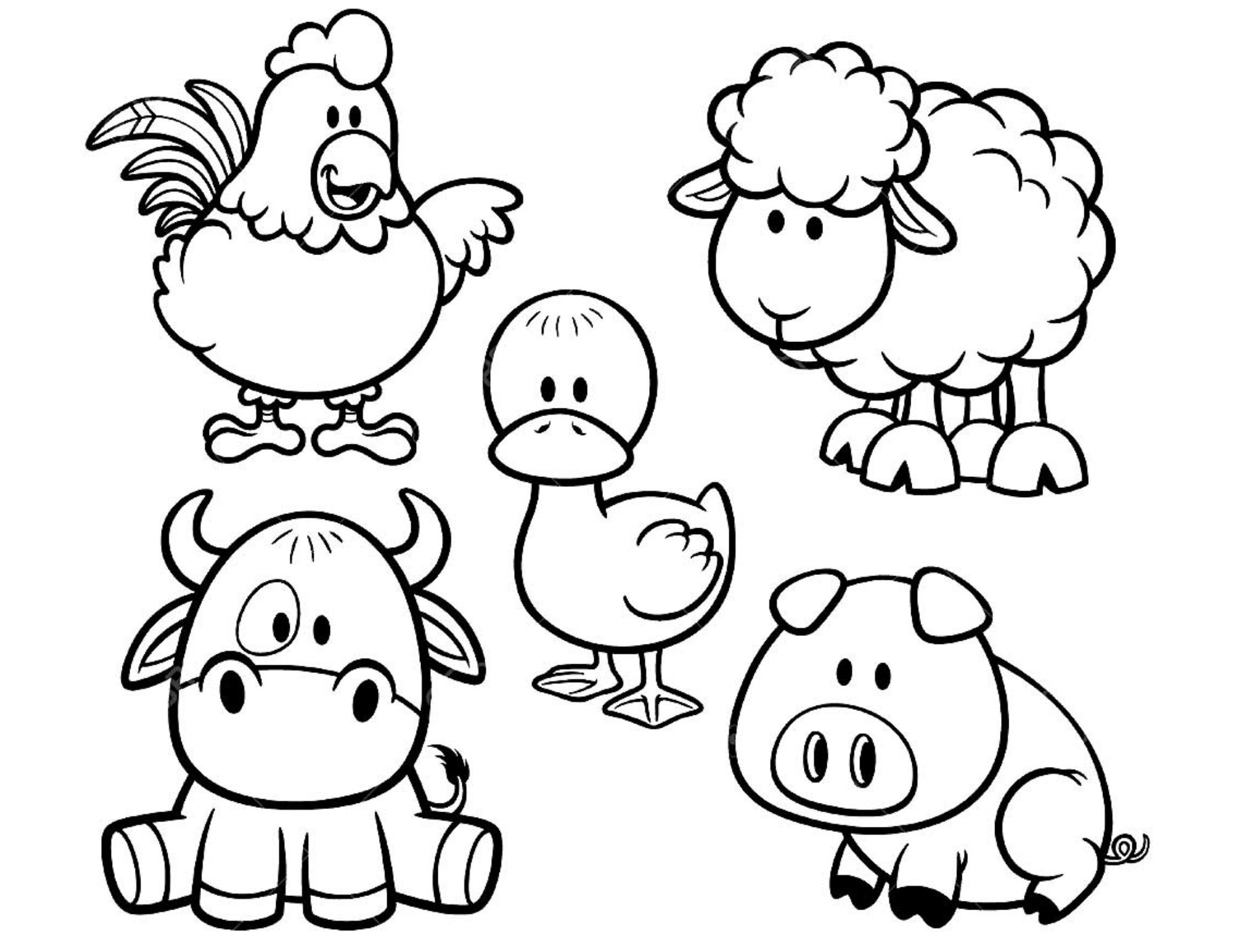 Free Beasts On The Farm Coloring Sheet Sheet And PDF To Print