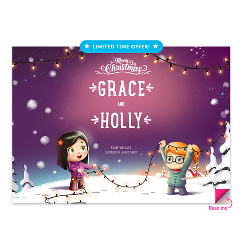Merry Christmas, Grace and Holly by Hooray Heroes