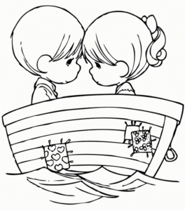 Boy And Girl On A Boat
